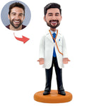 Titular de la tarjeta de visita del doctor masculino personalizado Cabezudo