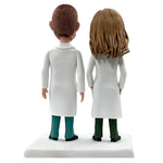 Cabezudo personalizado para pareja de súper doctores