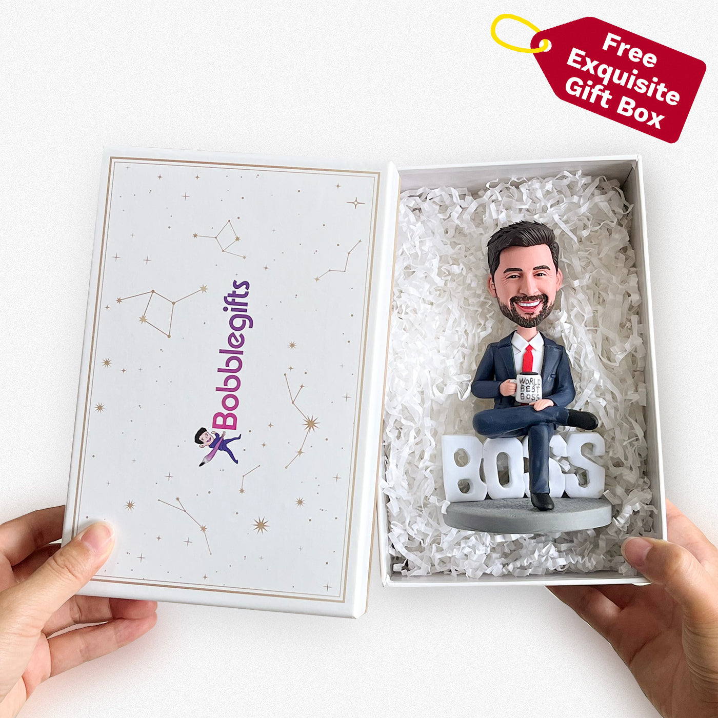 Imanes de nevera Bobblehead personalizados cara divertida
