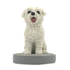 Bobblehead personalizado para mascotas - Perro blanco