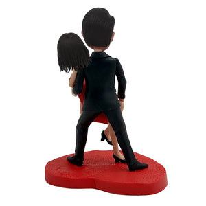 Pareja de baile Cabezudo personalizada - Día de San Valentín