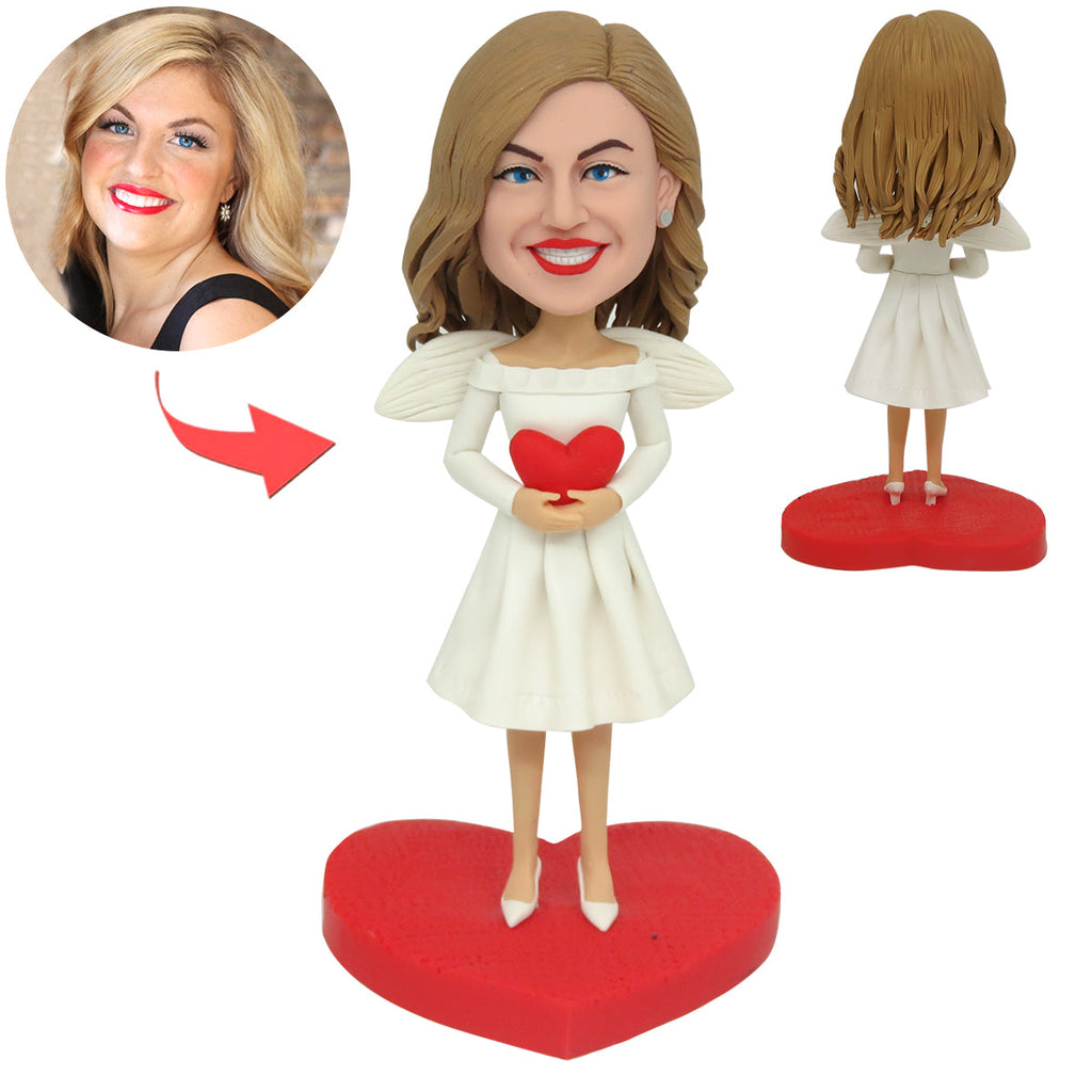 Regalo personalizado del Día de la Madre Angel Mom Cabezudo