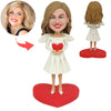 Regalo personalizado del Día de la Madre Angel Mom Cabezudo