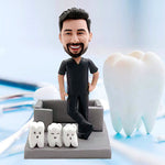 Titular de la tarjeta de dentista Cabezudo personalizado