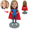 Regalo del Día de la Madre Cabezudo personalizado de Super Mamá