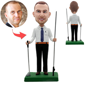 Jugar al golf muñeca personalizada Bobble Head personalizada