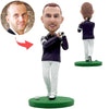 Cabezudo personalizado Hombre de negocios de golf feliz