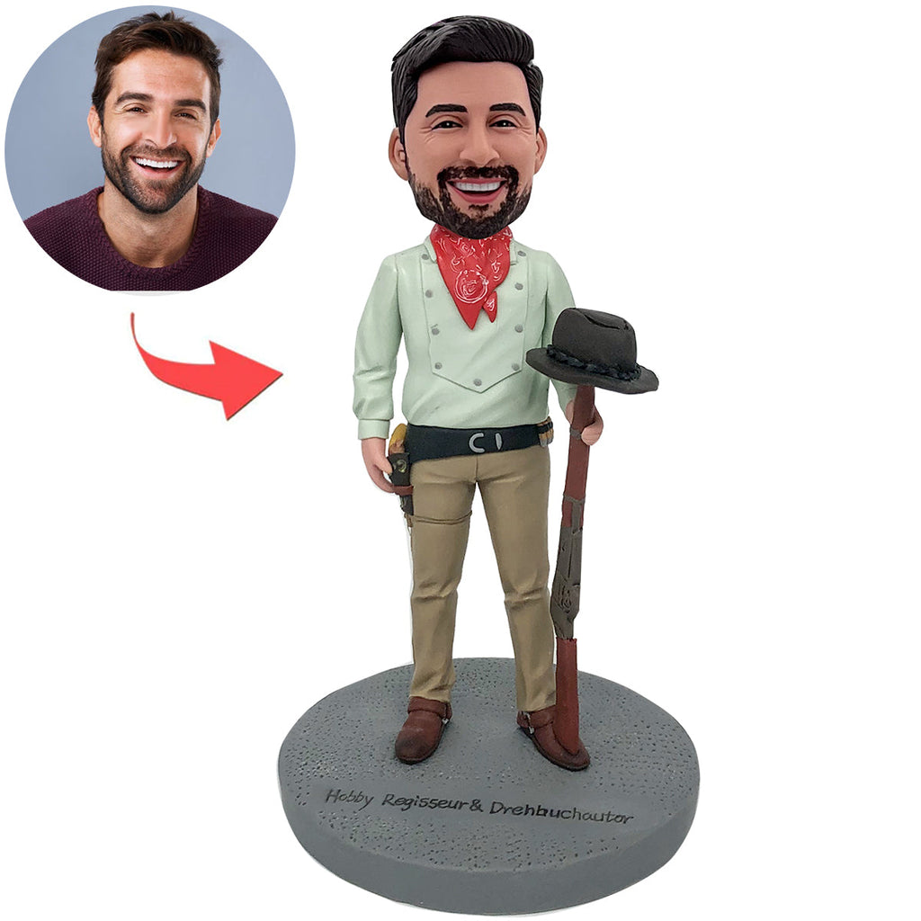 Cabezudo personalizado en estilo de caza