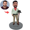 Cabezudo personalizado en estilo de caza