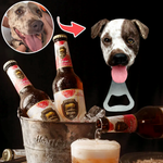 Abridor de botellas personalizado con cara de mascota