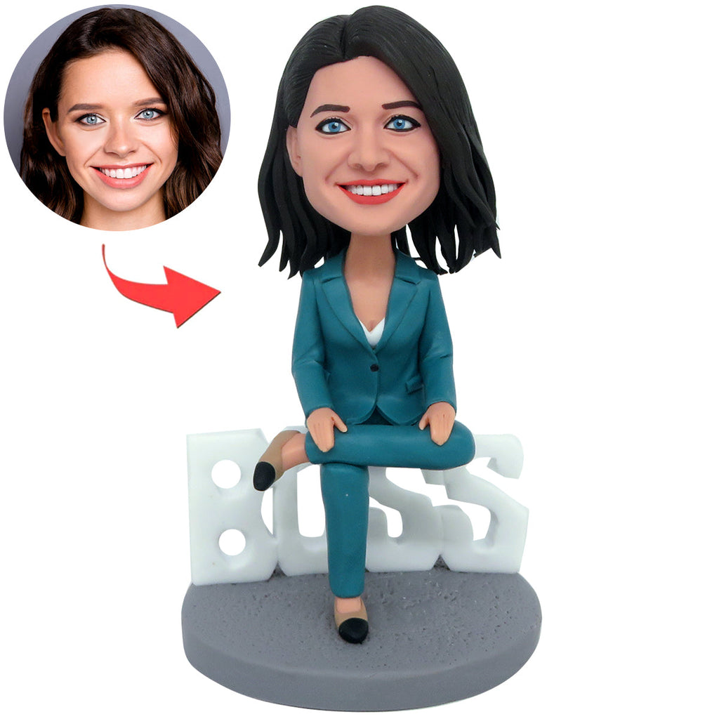 Muñeca Cabezudo personalizada MEJOR LADY BOSS del mundo