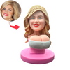 Bobblehead personalizado personalizado de mujer divertida