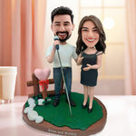 Pareja personalizada cantando Cabezudos