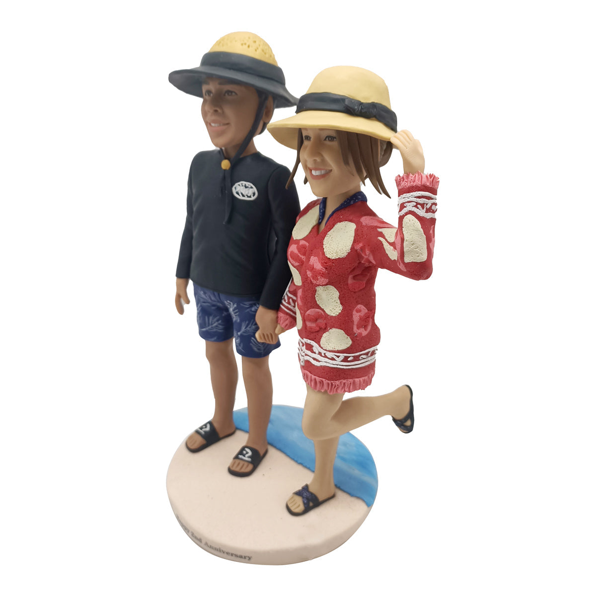 Muñeca Cabezudo de pareja de vacaciones