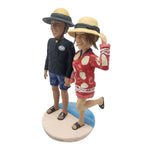 Muñeca Cabezudo de pareja de vacaciones