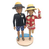 Muñeca Cabezudo de pareja de vacaciones