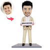 Cabezudo de jefe masculino personalizado