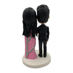 Cabezudo personalizado de pareja india