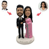 Cabezudo personalizado de pareja india