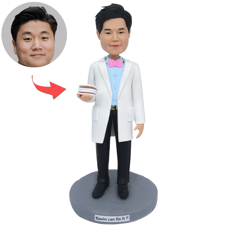 Regalo Cabezudo personalizado de dentista masculino