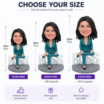 Custom WORLD BEST LADY BOSS Bobblehead Doll
