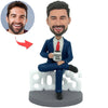 Muñeca Cabezudo MEJOR JEFE MASCULINO personalizado DEL MUNDO
