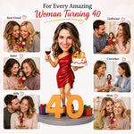Bobblehead personalizado para el 40.º cumpleaños