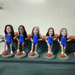 Custom Women’s Basketball Team Bobbleheads Bulk