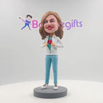 Cabezudo personalizado de mamá en ropa deportiva Regalo del día de la madre