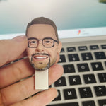 Unidad flash USB personalizada Bobblehead personalizado