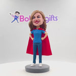 Regalo del Día de la Madre Cabezudo personalizado de Super Mamá