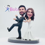 Pareja de novios personalizado Cabezudo Duet Dance
