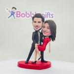 Pareja de baile Cabezudo personalizada - Día de San Valentín