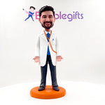 Titular de la tarjeta de visita del doctor masculino personalizado Cabezudo