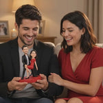 Pareja de baile Cabezudo personalizada - Día de San Valentín