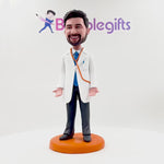 Titular de la tarjeta de visita del doctor masculino personalizado Cabezudo