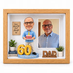 Caja de sombras 3D con figurita personalizada – Regalo personalizado para cualquier ocasión
