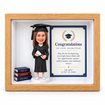 Caja de sombras 3D con figurita personalizada – Regalo personalizado para cualquier ocasión